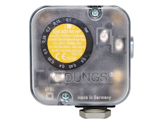 Pressure switch Dungs GW 500 A4 HP M, Part Number: 254280